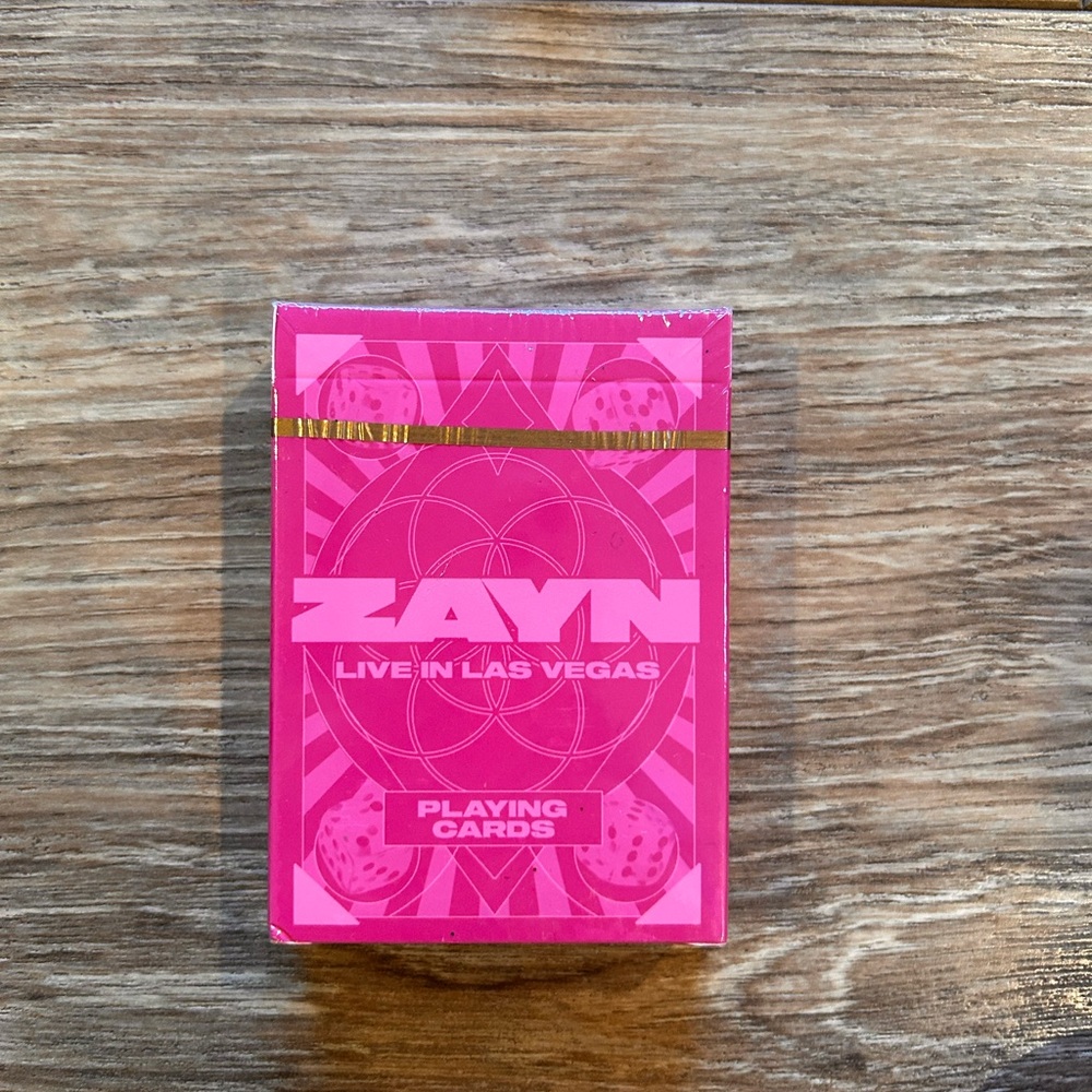 Zayn Live in Las Vegas VIP Merch Playing Cards
